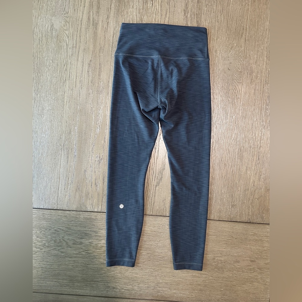Lululemon Wunder Train High-Rise Tight 25” Size 6 Gray Spacedye - Picture 7 of 10